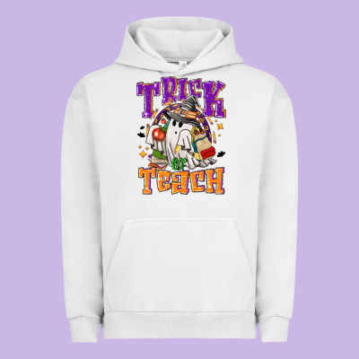 Trick Or Teach Halloween Urban Hoodie Designed By Nancycooperartshop