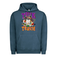 Pigment Midnight Navy trick or teach halloween Urban Hoodie - NancyCooperArtShop