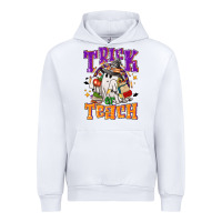 White trick or teach halloween Urban Hoodie - NancyCooperArtShop