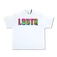 White lgbtq Urban Heavy Tee - HRA Design Shop