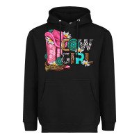Black western cowgirl Heavyweight Hoodie - NancyCooperArtShop