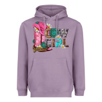 Lavender western cowgirl Heavyweight Hoodie - NancyCooperArtShop