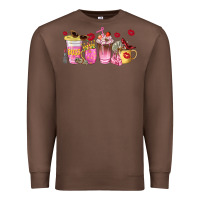 Chestnut boss lady coffee cups Premium Sweatshirt - NancyCooperArtShop