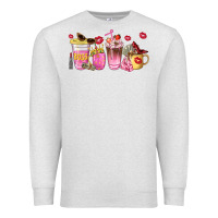 Oatmeal Heather boss lady coffee cups Premium Sweatshirt - NancyCooperArtShop