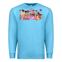 Ocean Blue boss lady coffee cups Premium Sweatshirt - NancyCooperArtShop