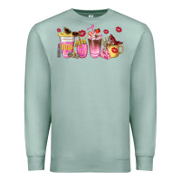 Seafoam boss lady coffee cups Premium Sweatshirt - NancyCooperArtShop