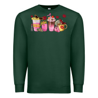 Sports Green boss lady coffee cups Premium Sweatshirt - NancyCooperArtShop