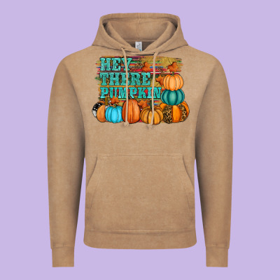 Hey There Pumpkin Vintage Hoodie Designed By Ranaportraitstore