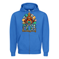 True Royal my first thanksgiving turkey Zipper Hoodie - Jasminsmagicworld