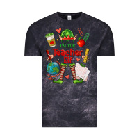 Cloud Black im the teacher elf Vintage Tee - FaDigitalArtStudio