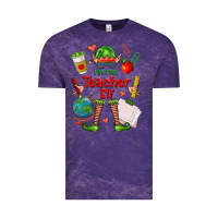 Cloud Purple im the teacher elf Vintage Tee - FaDigitalArtStudio