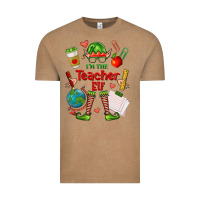 Vintage Coffee im the teacher elf Vintage Tee - FaDigitalArtStudio