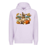 Lilac Hello Autumn With Chihuahua Dog Premium Hoodie - LillyAllenDesigns
