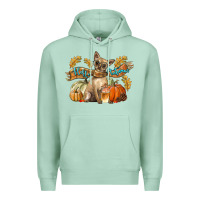 Seafoam Hello Autumn With Chihuahua Dog Premium Hoodie - LillyAllenDesigns