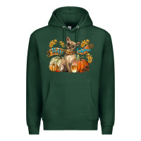 Sports Green Hello Autumn With Chihuahua Dog Premium Hoodie - LillyAllenDesigns