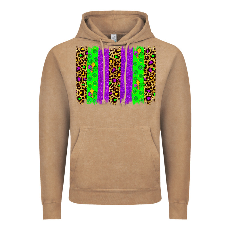 Mardi Gras Brush Stoke Vintage Hoodie by JahusDesignShop | Teevron