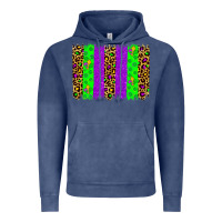 Vintage Denim mardi gras brush stoke Vintage Hoodie - JahusDesignShop