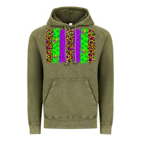 Vintage Olive mardi gras brush stoke Vintage Hoodie - JahusDesignShop