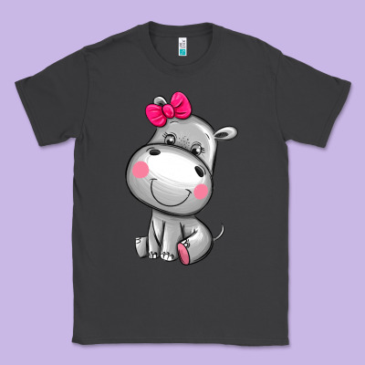 Cute Hippopotamus Classic Tee Designed By Adodesignshop