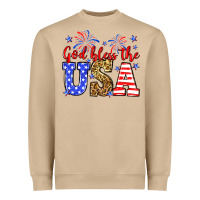 Mushroom God bless the USA Heavyweight Sweatshirt - Neo Western