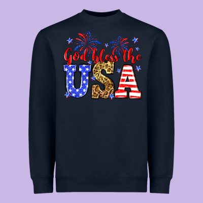 God Bless The Usa Heavyweight Sweatshirt Designed By Neo Western