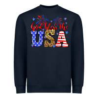 Navy God bless the USA Heavyweight Sweatshirt - Neo Western
