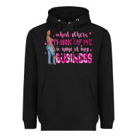 Black what other think of me is none of my business Heavyweight Hoodie - NancyCooperArtShop