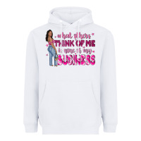 White what other think of me is none of my business Heavyweight Hoodie - NancyCooperArtShop