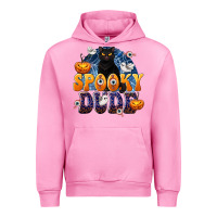 Fuchsia Pink Spooky Dude Urban Hoodie - texasbilliewilder