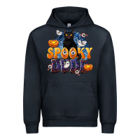 Navy Spooky Dude Urban Hoodie - texasbilliewilder