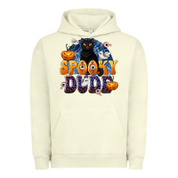 Pigment Pistachio Spooky Dude Urban Hoodie - texasbilliewilder