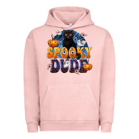 Pigment Salmon Spooky Dude Urban Hoodie - texasbilliewilder