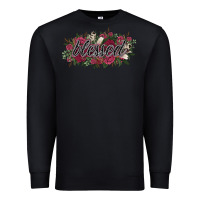 Black blessed Premium Sweatshirt - NancyCooperArtShop
