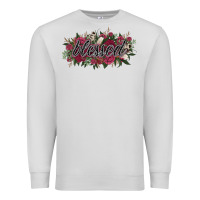 Dove Grey blessed Premium Sweatshirt - NancyCooperArtShop