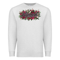 Oatmeal Heather blessed Premium Sweatshirt - NancyCooperArtShop