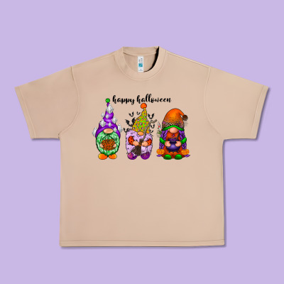 Happy Halloween Gnomes Black Urban Heavy Tee Designed By Racoondesign