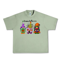 Oil Green happy halloween gnomes black Urban Heavy Tee - RacoonDesign