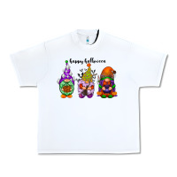 White happy halloween gnomes black Urban Heavy Tee - RacoonDesign