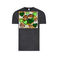 Vintage Black St. Patrick's Day hearts tumbler Vintage Tee - Neo Western