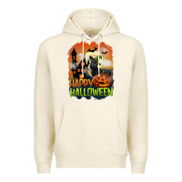 Tofu Happy Halloween With Black Cat Premium Hoodie - LillyAllenDesigns