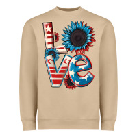Mushroom Love 4th of July Heavyweight Sweatshirt - CowGirlArtShop
