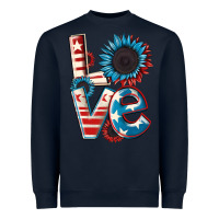 Love 4th Of July Heavyweight Sweatshirt | Teevron
