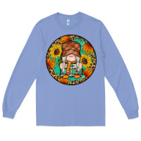 Colony Blue fall gnomes round earrings 2 Long Sleeve Tee - Artiststas