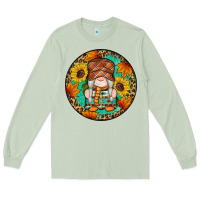 Matcha fall gnomes round earrings 2 Long Sleeve Tee - Artiststas