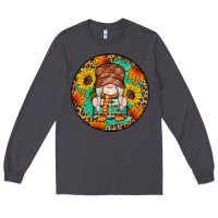 Smoke fall gnomes round earrings 2 Long Sleeve Tee - Artiststas