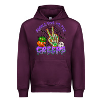 Mauve Wine people give me the creeps Urban Hoodie - NancyCooperArtShop