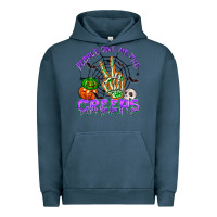 Pigment Midnight Navy people give me the creeps Urban Hoodie - NancyCooperArtShop