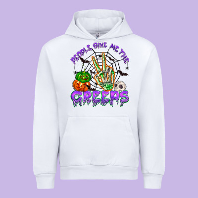 People Give Me The Creeps Urban Hoodie Designed By Nancycooperartshop