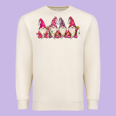 Christmas Gnomies Premium Sweatshirt Designed By Maliassmallbusiness