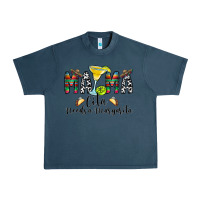 Midnight Navy Mama Cita Needs a Margarita Urban Heavy Tee - CowhideDigitalArt